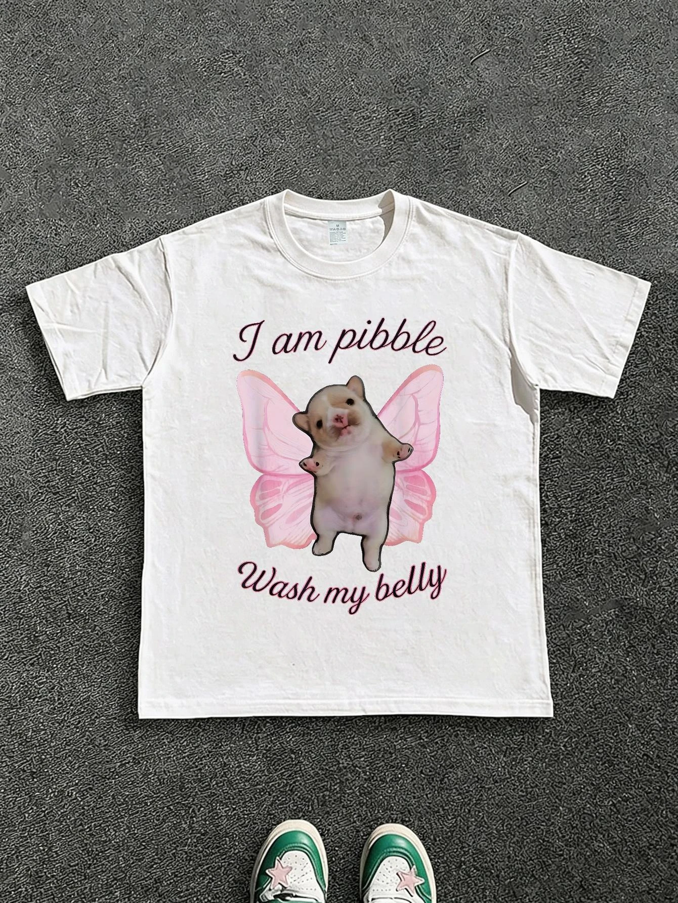 New Men's Women's T-Shirt – Soft, Breathable Tee Featuring a Cute Winged Piglet and the Slogan 