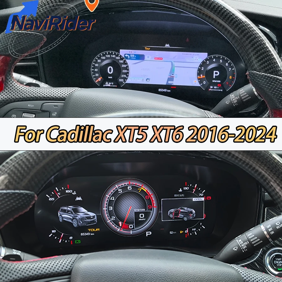

12.3Inch Full LCD Digital Instrument Cluster​ For Cadillac XT5 XT6 2016-2024 Car GPS Speedometer Dashboard Virtual Cockpit Linu