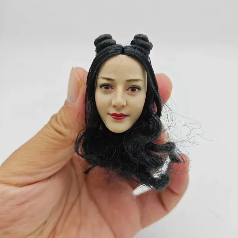 SDH023 SDH034 1/6 Female Dilireba Head Sculpt Short Long Hair Model for 12in PH TBL JIAOU Accessories Doll Body Toy