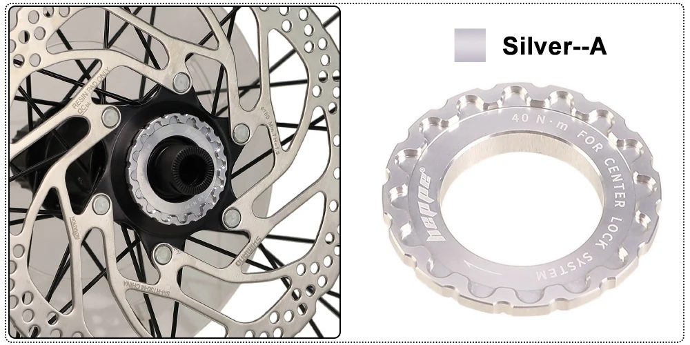 HEPPE Fahrrad Center Lock Scheibenbremssicherungsring Fahrrad Center Lock Scheibenbremssicherungsring Laufradnabe Rotor-Sicherungsring 7075 Aluminiumlegierung – Detail 17