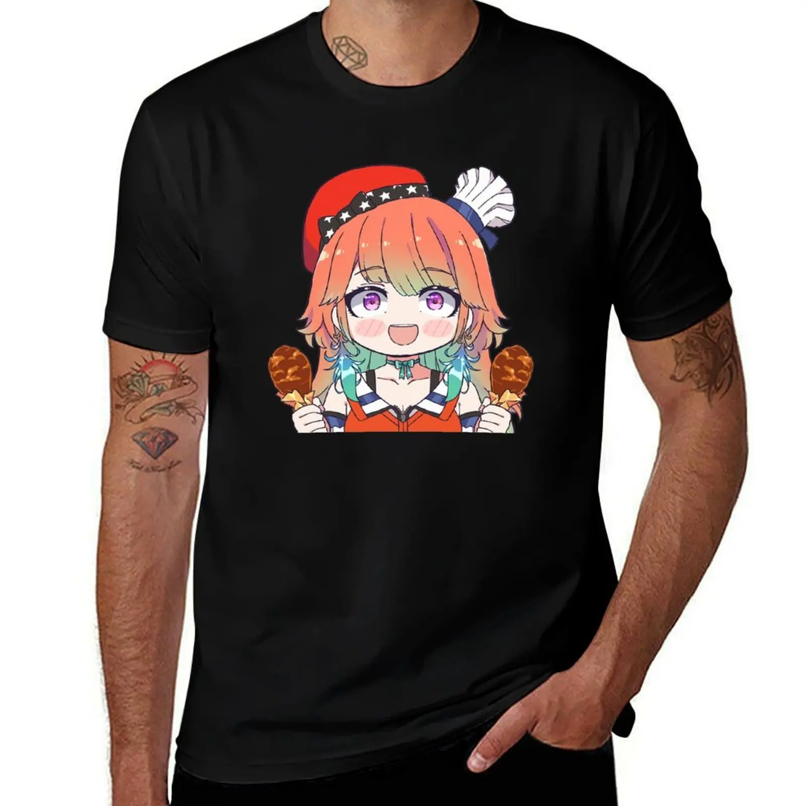 

Takanashi Kiara Chibi T-Shirt cotton t shirts man 100% t shirts with prints printed t shirts for man T-Shirt