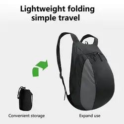 Mochila de nailon para casco de motocicleta, bolsa de almacenamiento plegable, equipo de equitación al aire libre, se mantiene seco, única