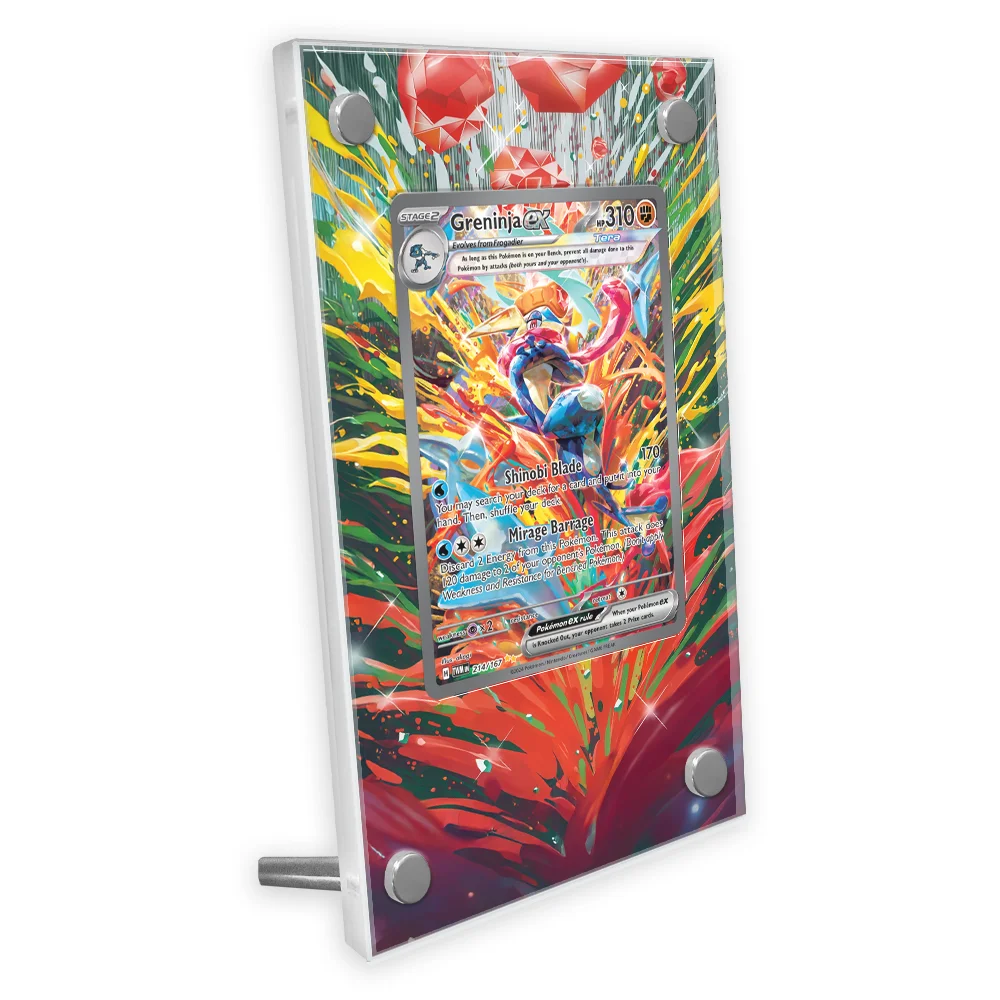 

Витрина для коллекционных карточек аниме Гренинжа с расширенным оформлением, подставка для карточек с расширенной росписью (без карточек)