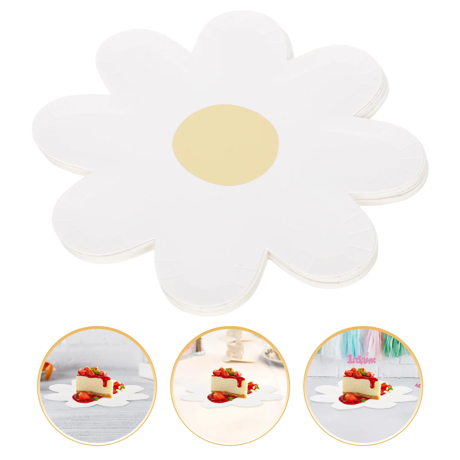 

Kids Shaped Plates Party Flower Dining Table Decor Child Cocktail Napkins