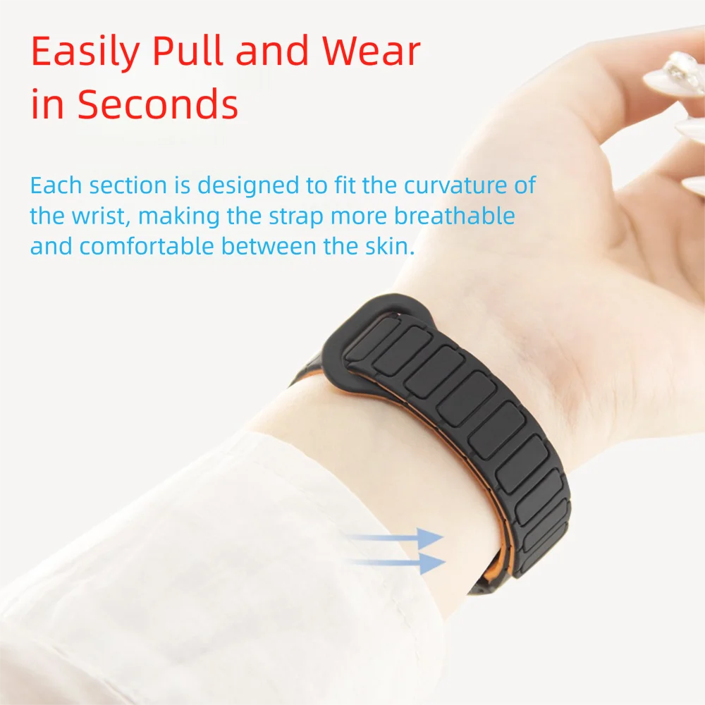 12 мм силиконовый магнитный ремешок для часов для Redmi Band 2, бронированный стиль, быстросъемный сменный спортивный браслет для умных часов для мужчин и женщин