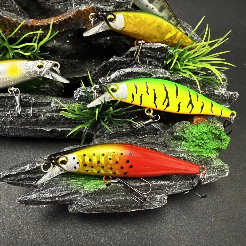 

7.7g 63mm Sinking Minnow Fishing Lure Artificial Pesca Trout Lure Stream Lake Fishing Tackle Jerkbait Rockfishing Hard Baits