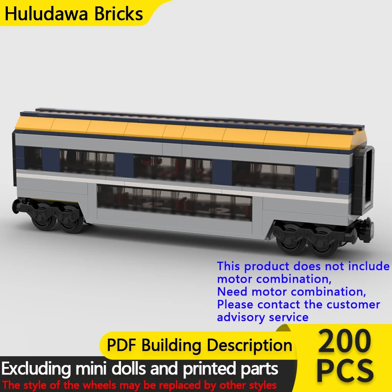 

City Car Model MOC Building Bricks High Speed Train Club Carriage Modular Technology Gifts Holiday Assemble Children Toys Suit