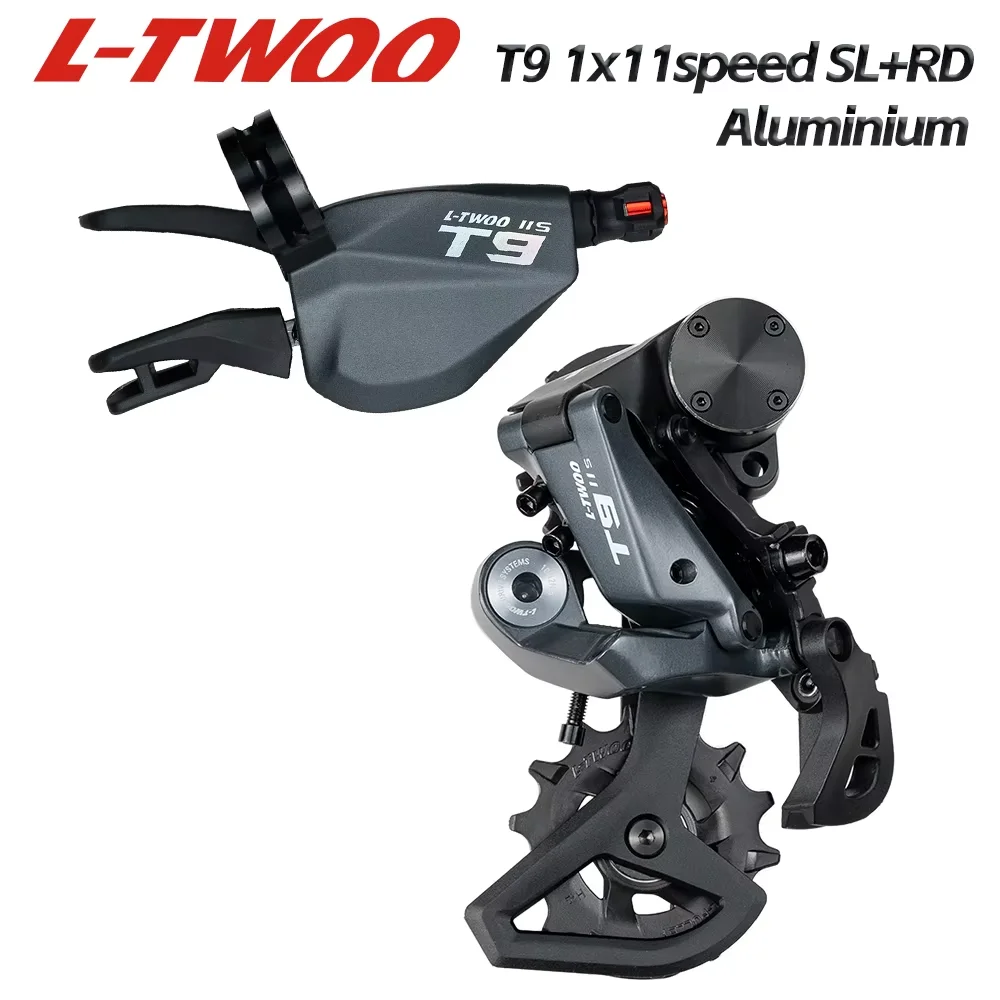 

NEW! LTWOO T9 1x11 Speed Two Way Release Aluminum Shifter + Stabilize Damping Aluminum Rear Derailleur 11s