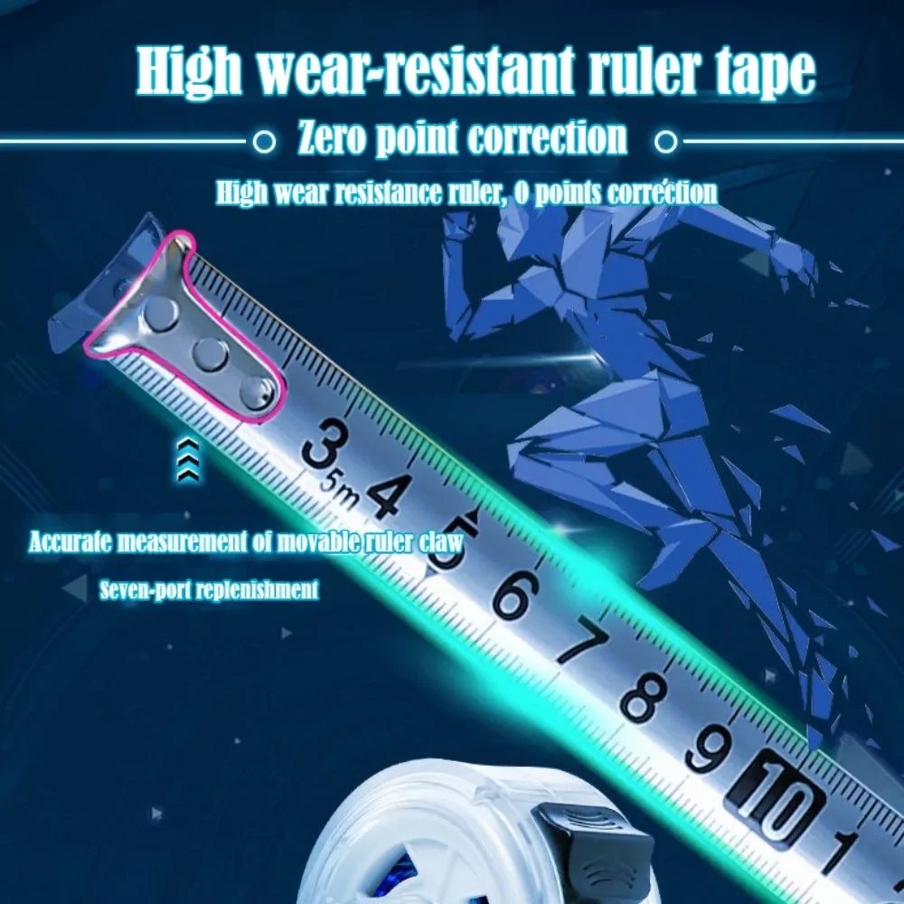 المستوردة عالية الجودة الفولاذ المقاوم للصدأ شريط القياس من اليابان 5M7.5M10M أشرطة القياس للنجارة والاستخدام المنزلي شريط القياس #4