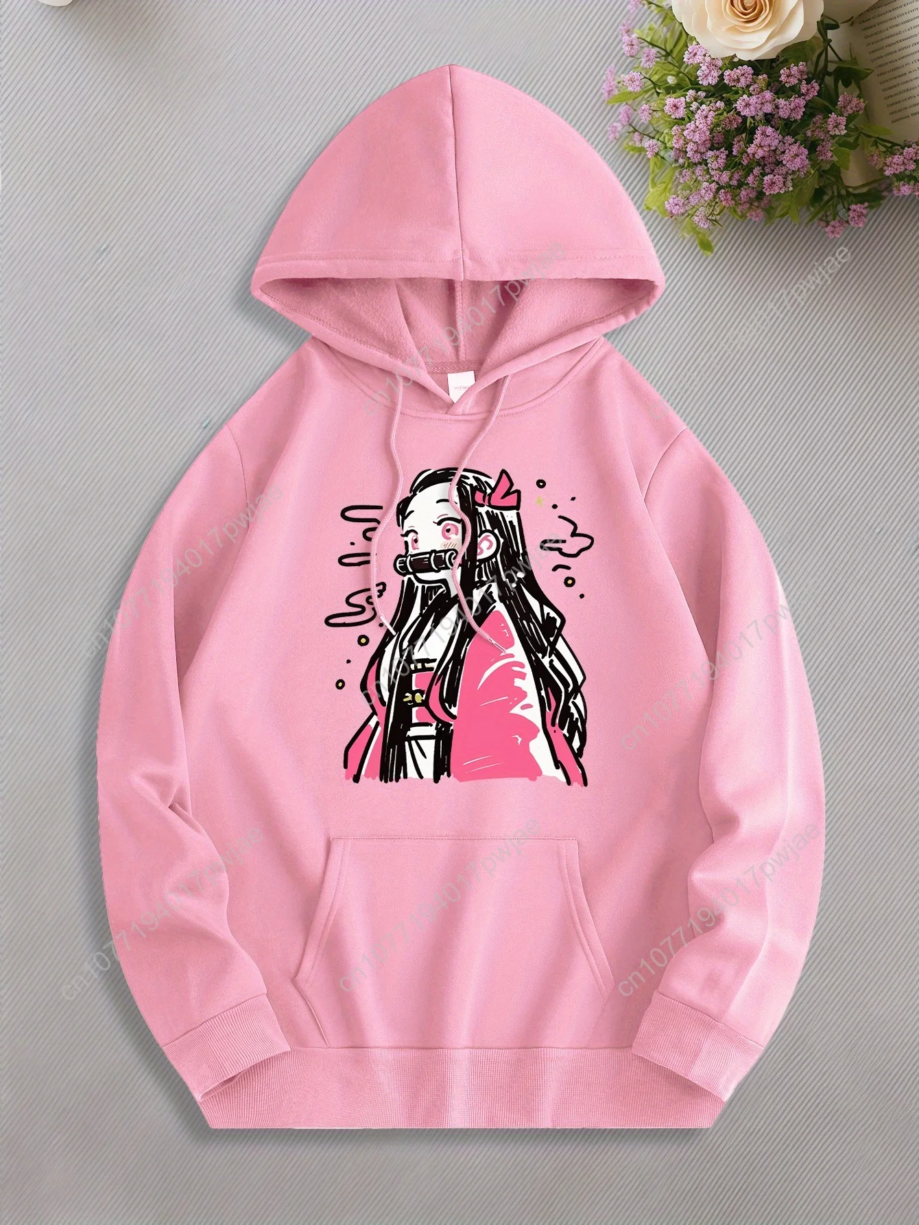 [Trendy Anime Hoodie] Trendy Anime Graphic Hoodie for Men | Casual Drawstring Hooded Sweatshirt with Kangaroo Pocket, Comfortabl