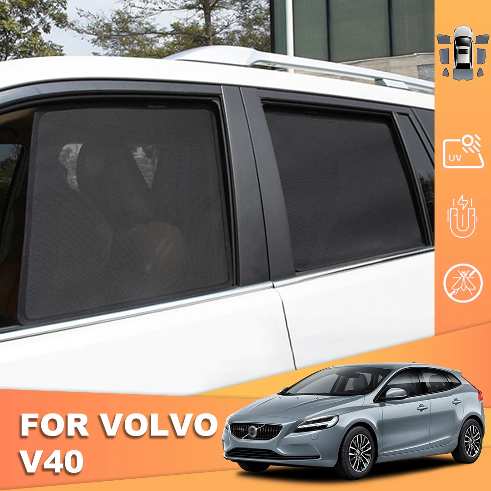 

For Volvo V40 V 40 2013-2019 Magnetic Car Sunshade Shield Front Windshield Curtain Rear Side Baby Window Sun Shade Visor