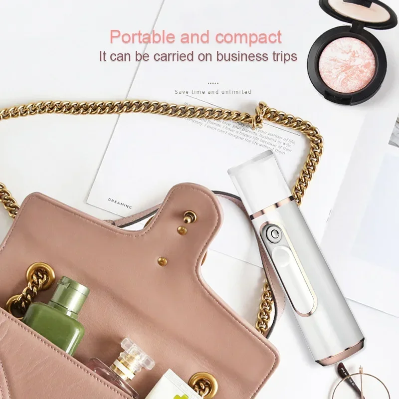 USB Mist Facial Sprayer Humidifier Rechargeable Nebulizer Face Steamer Moisturizing Beauty Instruments Face Skin Care Tools