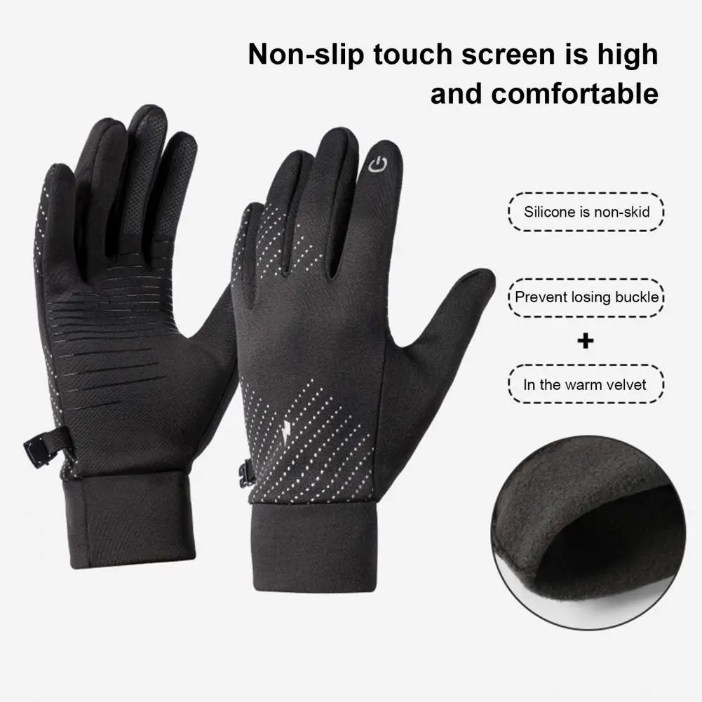 Strong Grip Cycling Gloves Secure Grip Cycling Gloves Windproof Waterproof Winter Cycling Gloves with for Men for Weather