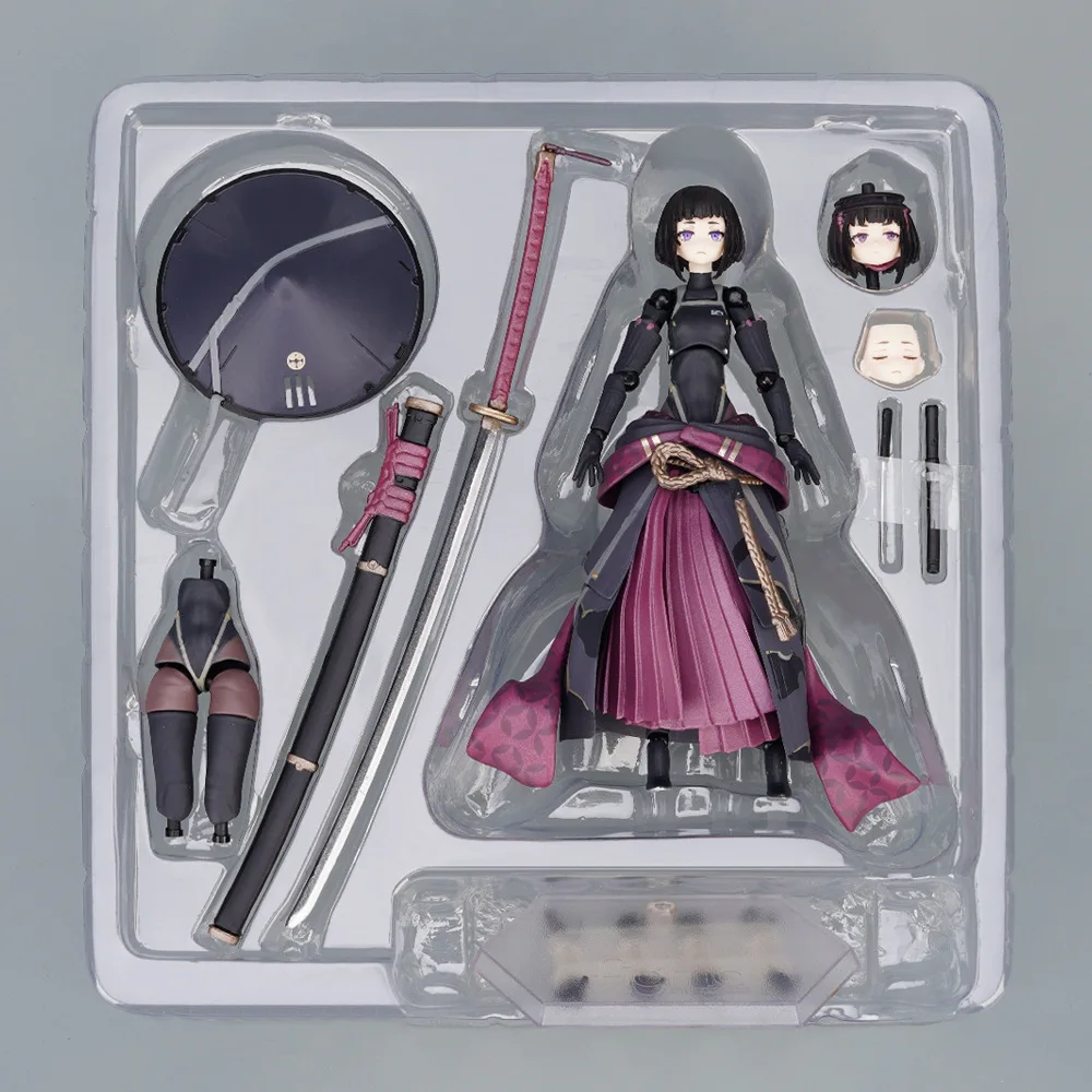 15cm Mecha Girl Anime Figures Robot Girl Ronin Action Figure Statue Model Doll Collection Toys Gifts