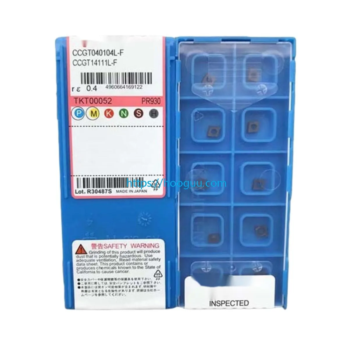 Original CCGT030102R-F 040102R-F Turning Insert TN60 80° Positive Hole Precision Steel Finishing Carbide Blade