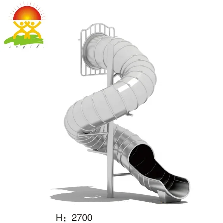 Custom stainless steel slide spiral slide children indoor custom playground