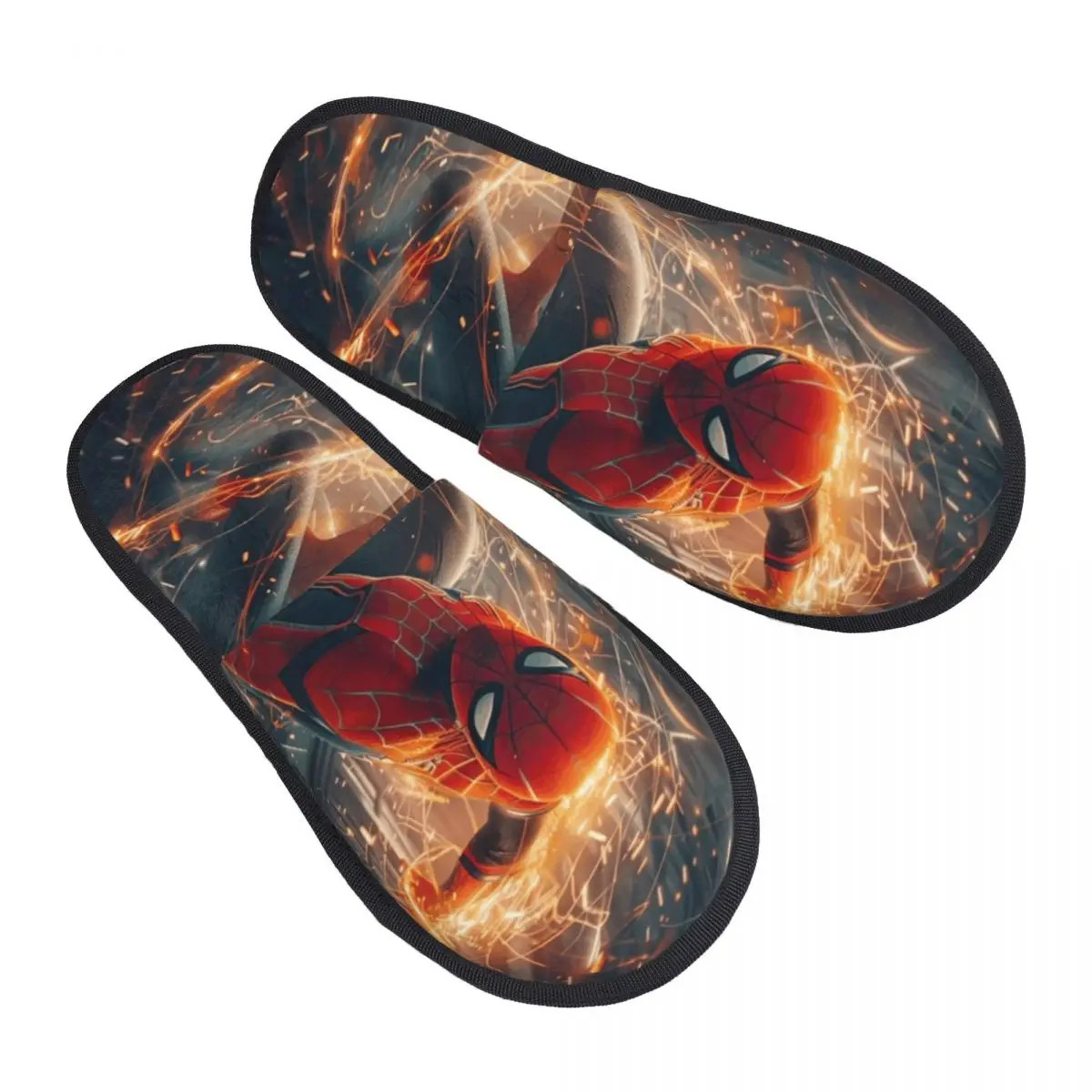 

Изготовленные на заказ домашние тапочки из мягкой пены с эффектом памяти «Человек-паук», женские удобные теплые нескользящие тапочки