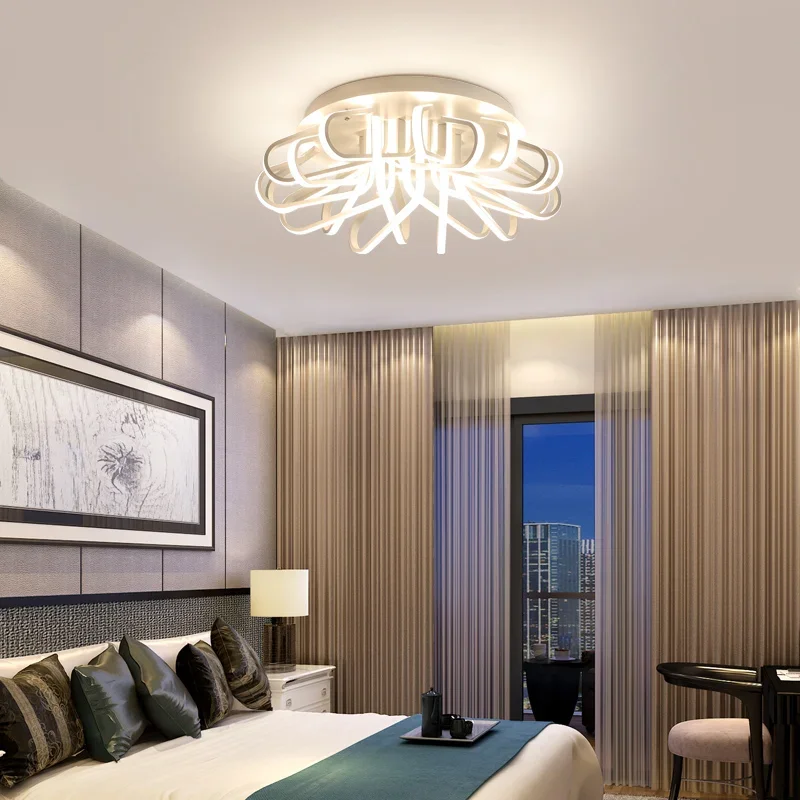 مصباح سقف مثبت على السطح لغرفة النوم وغرفة المعيشة، مصباح سقف أكريليك رفيع للغاية، تركيبات إضاءة منزلية لديكور المنزل #5