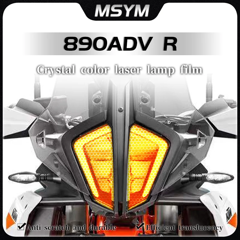 For KTM 890 ADV R 890 adv r Tail light film smoked black film headlight sticker honeycomb laser protective film accessories