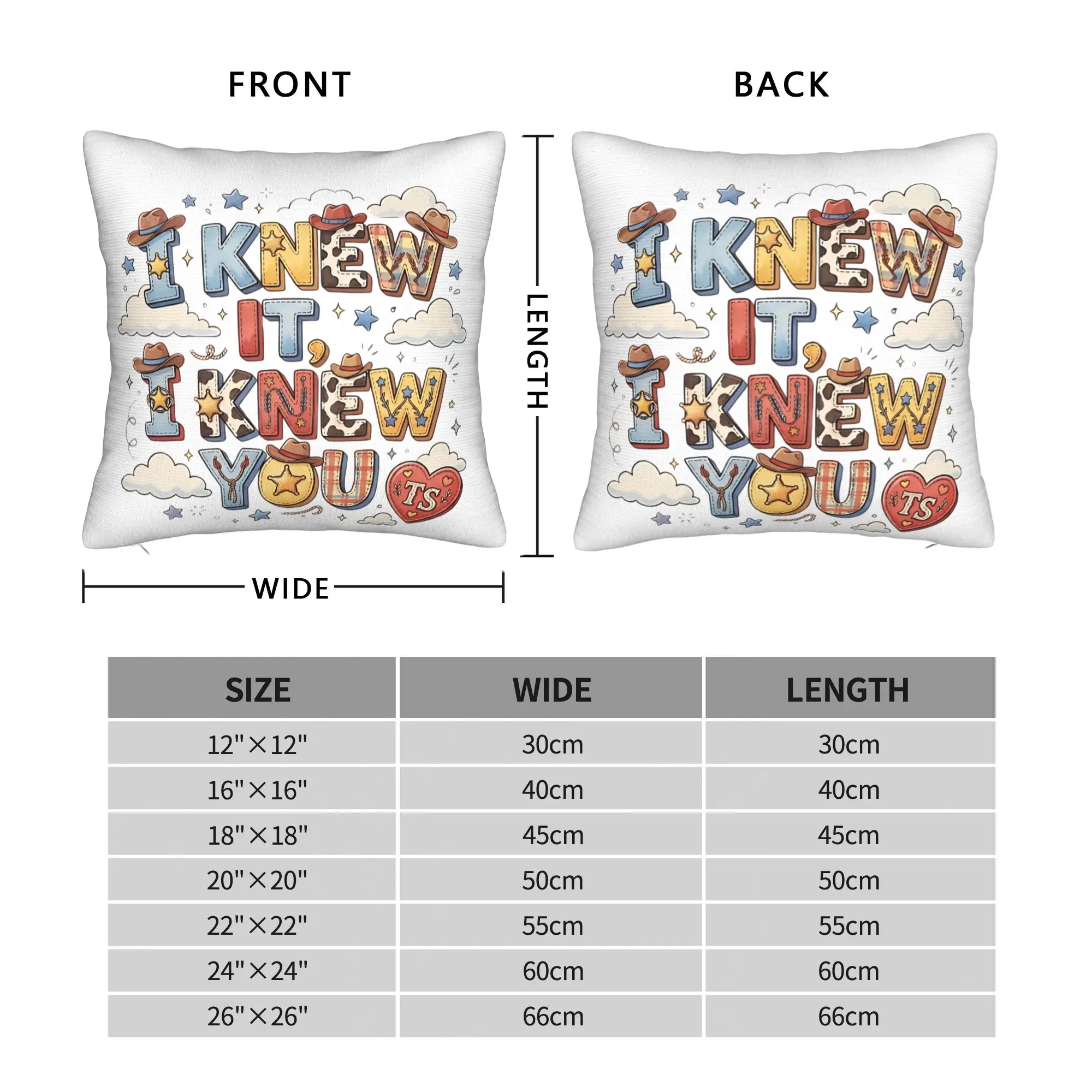 I Knew It I Knew You Groovy Parody  Pillowcase Cushion Cover Decorations TS5 Pillow Case Cover Home Dropshipping