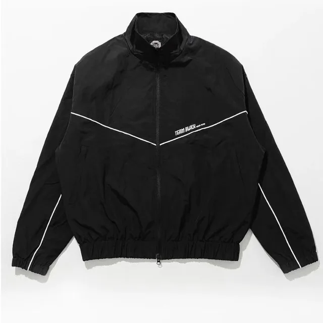 Jinx Team Black Jacket Unisex Windbreaker Sports Coat Men Women Loose Track Activewear Couple Top Embroidery Y2k Outerwears Jinx Team Black Jacket Unisex Windbreaker Sports Coat Men Women Loose Track Activewear Couple Top Embroidery Y2k Outerwears