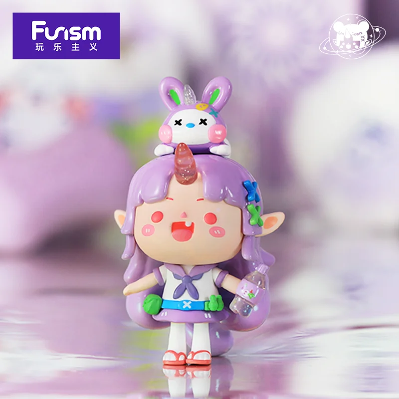 USER-X Funism Unicorn Girl Rainbow Soda Series Blind Box Toys Blind Anime Figures Doll Cute Girl Birthday Gift Story lovely