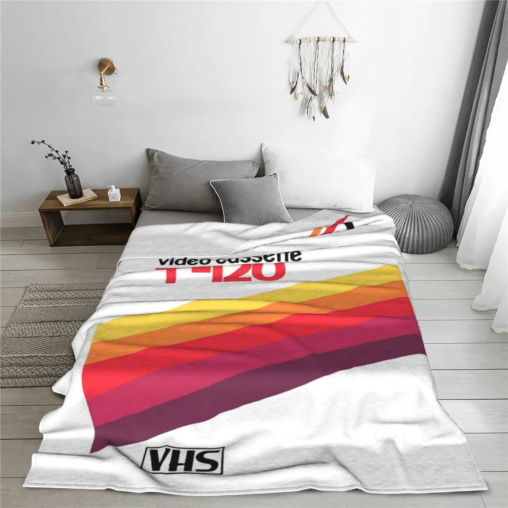 الرجعية VHS الشريط vaporwave الجمالية بطانية الفانيلا أريكة رمي بطانية خفيفة الوزن للأريكة الفراش مكتب يلقي المفرش