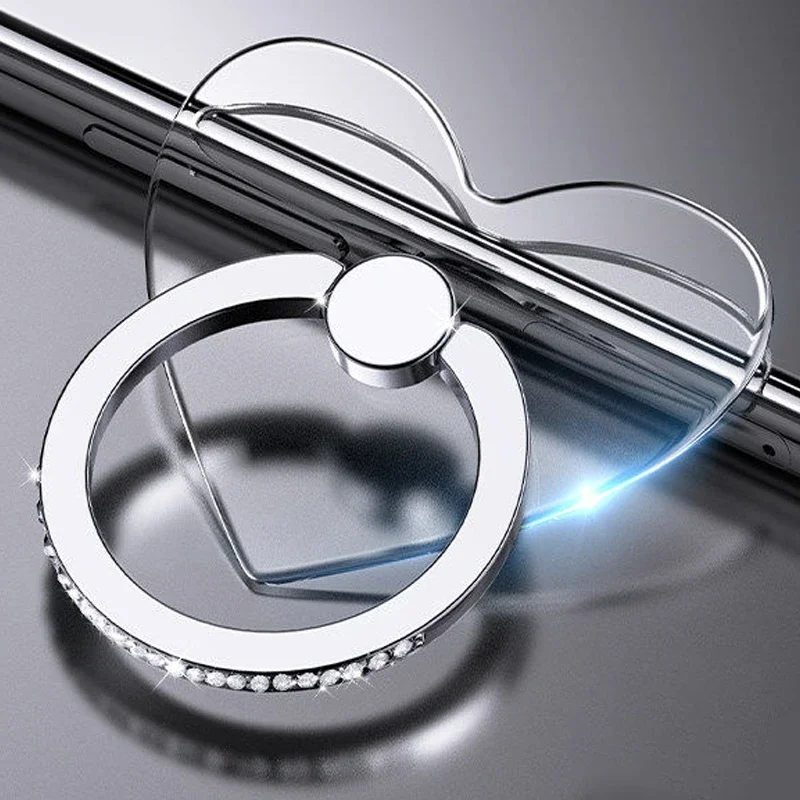 Transparenter Luxus-Schmetterlings-Fingerring-Handyhalter für iPhone 15, Smartphone-Aufkleber, Ständer, Zubehör, faltbare Unterstützung – Detail 10