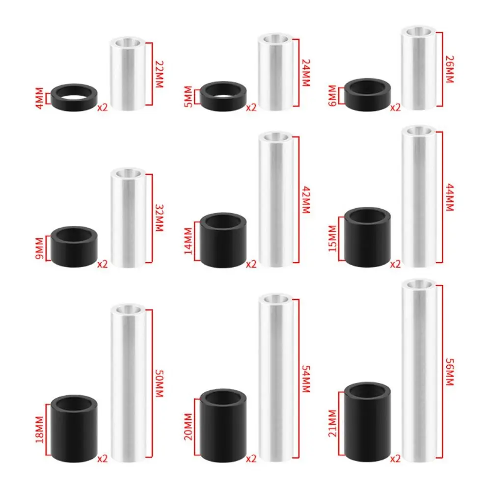 Aluminum Alloy Rear Shock Bushing, Mountain Bike Shock Absorber Parts, Road Bicycle Parts, OD 12mm ID 8mm