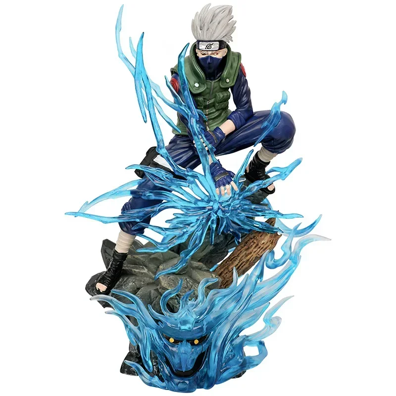 Naruto Hatake Kakashi Figuras Anime, Estatueta Gk, Estátua de PVC Ação, Boneca Modelo Figura, Brinquedos Colecionáveis, Presente, 23cm