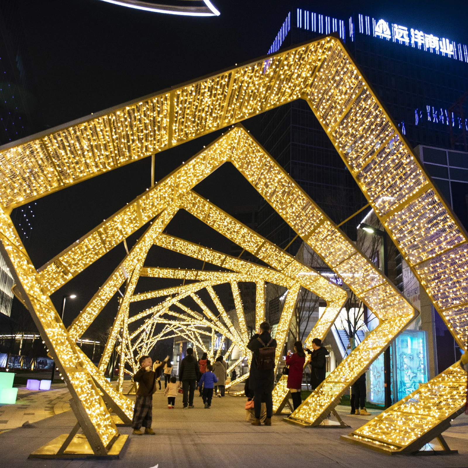 outdoor 3D diode holiday decorative lights 3D theme lights street decoration diodes Christmas lights Christmas display
