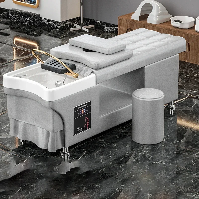 

Stretcher Spa Hair Professional Hairdressing Salon Stylist Shampoo Washing Equipment Bed Sleeping Cama Abatible Water Shaving