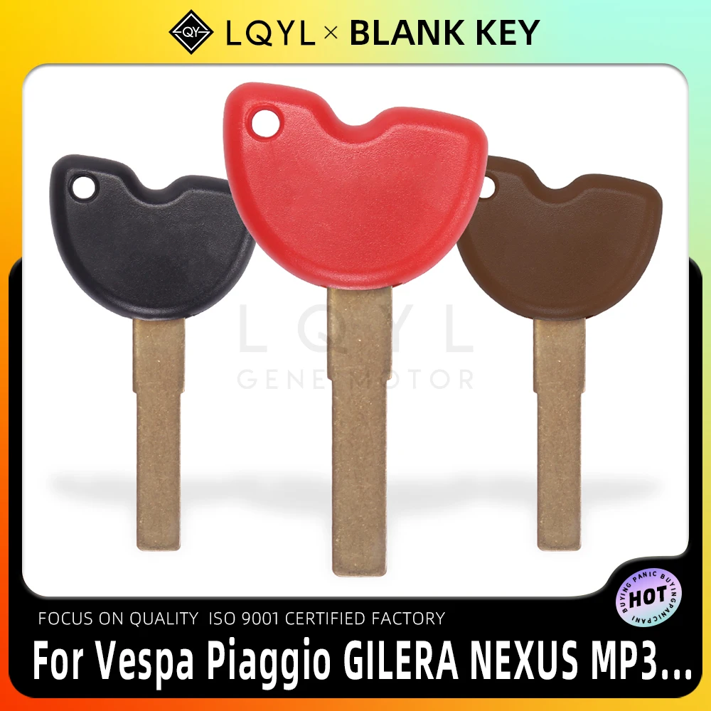 LQYL Blank Key Motorcycle Replace Uncut Keys For Vespa Piaggio 3VTE GTV GTS 125 250 300 795 GILERA NEXUS 500 MP3 250 beverly 350