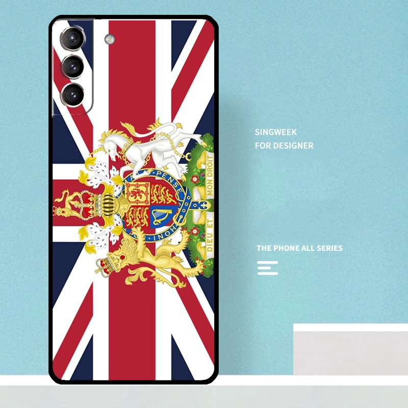 England British UK Union Jack Flag Cover For Samsung Galaxy S24 S23 S22 S21 Ultra Plus S20 FE S8 S9 S10 Note 10 20 Ultra Case