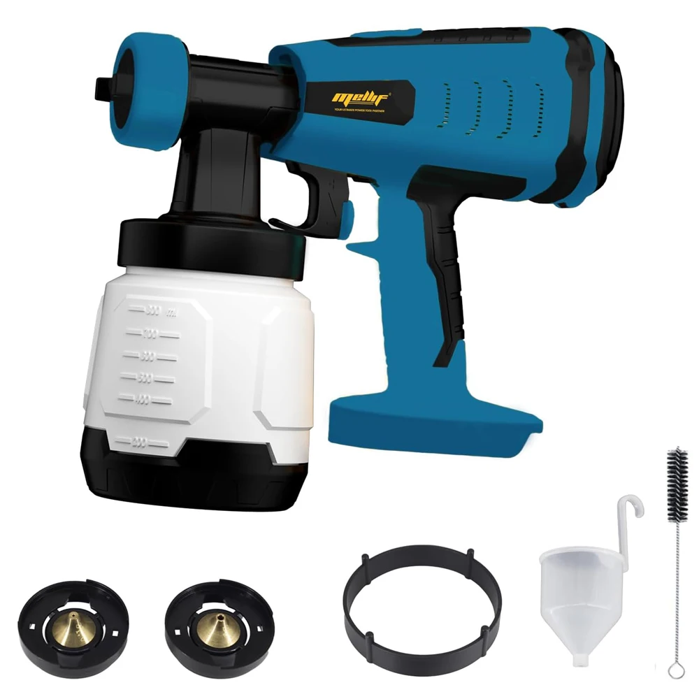 

Cordless Paint Sprayer Brushless Spray Gun for Makita 18V BL1830 Battery(No Battery) 3 Copper Nozzles for Ceiling House Painting