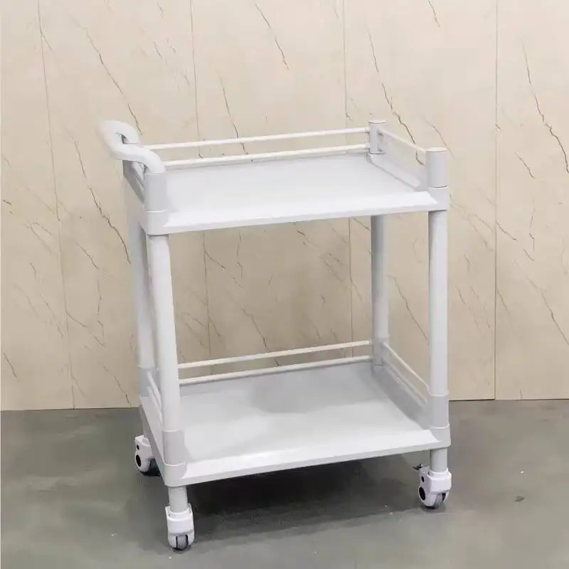 عربة أرفف صالون التجميل رف أدوات الفقاعات الصغيرة من الفولاذ المقاوم للصدأ ثلاثة عربة أدوات متعددة الوظائف #3