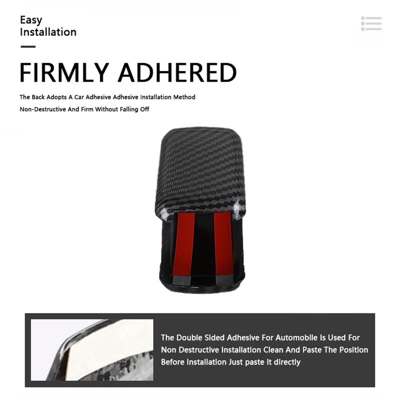 Car Interior Decorations Stickers Carbon Fiber Gear Shift Knob Head Cover For Volvo XC90 XC60 XC40 V60 V90 S60 Auto Accessories - Image 4