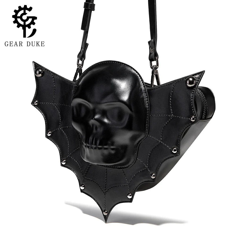 

New Halloween Skull European and American Punk Women's Shoulder Bag Gothic Dark and niche design