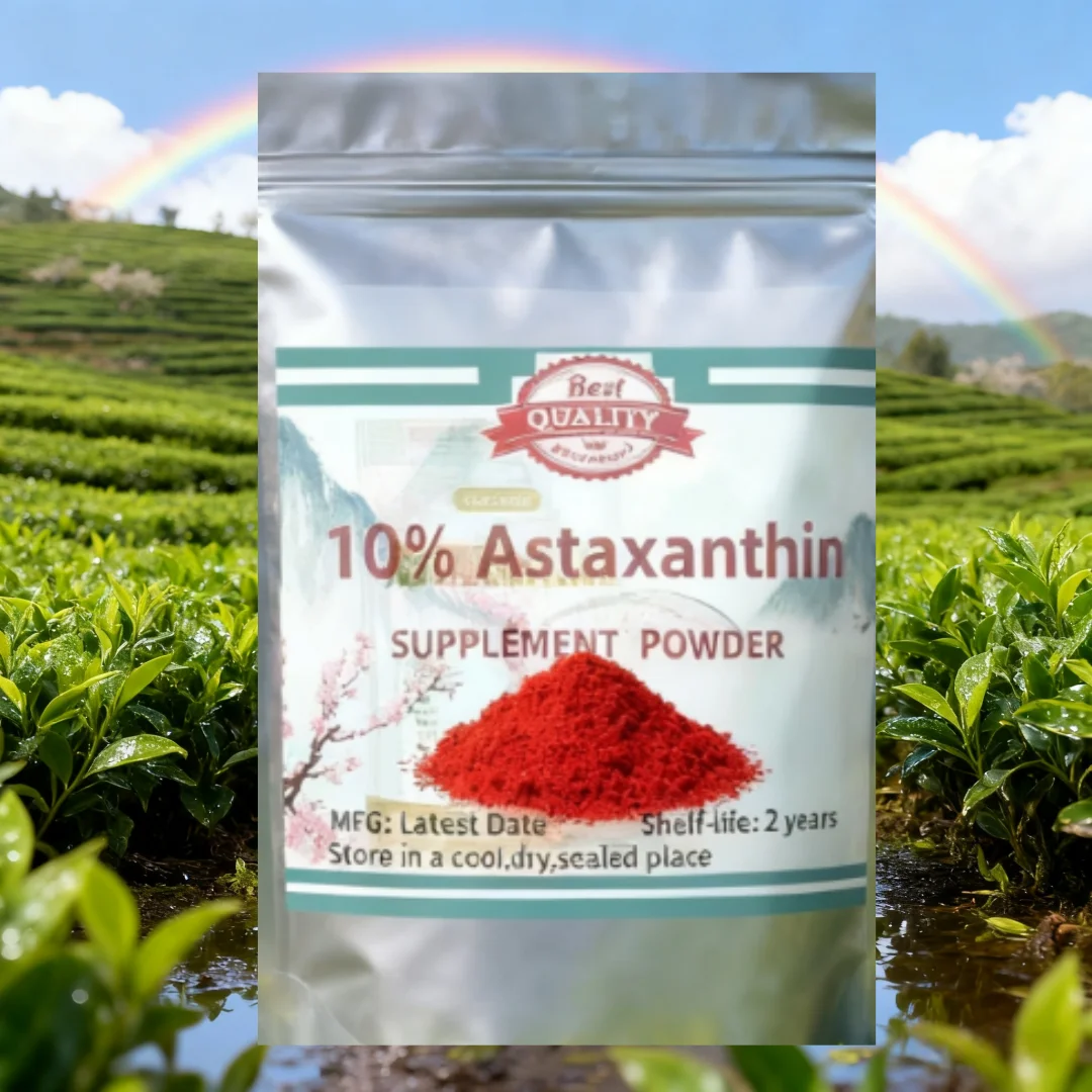 Embalaje personalizado mundial de AliExpress, extracto de algas rojas lluviosas naturales, astaxantina 10%