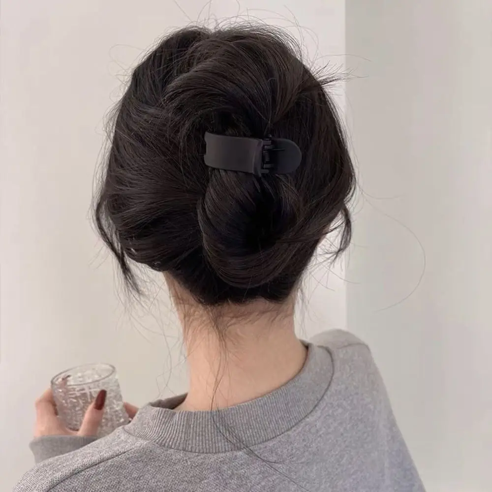 Fashion Simple Ponytail Hair Clip Solid Color Headdress Small Hair Claw Clips Headwear Hair Accessories Hairpin Girls