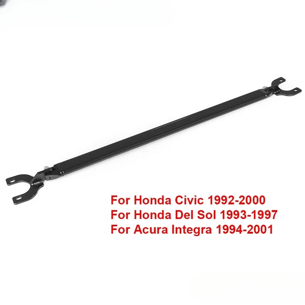 Auto Rear Upper Strut Brace Bar Fit for Honda Civic 92-00 EG EK/93-97 Del Sol/94-01 Integra DC2 Black/Sliver BX101525