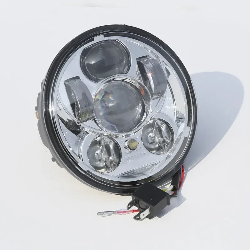 For Harley Dyna Sportster XL Softail FXSTC FLSTS FXDWG FLSTSB XG Motorcycle Parts  5.75'' Projector LED Headlight Lamp