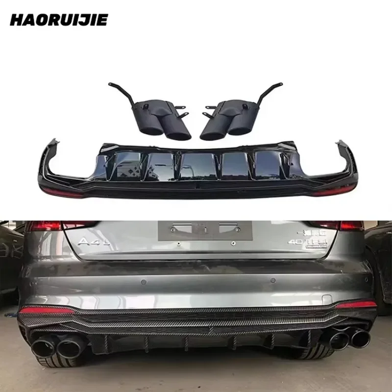 

Задний диффузор XDS для 20 A4, задняя губа, хвостовое горло, A4L, модифицированный S4, Lamborghini, задняя губа, хвостовое горло, небольшой комплект для окружающего освещения