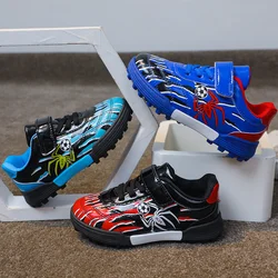 Disney Children's Sport Shoes Boys Casual Shoes Cartoon Spiderman Non-slip Kids Running Shoes Student Shoes  Basket Shoes