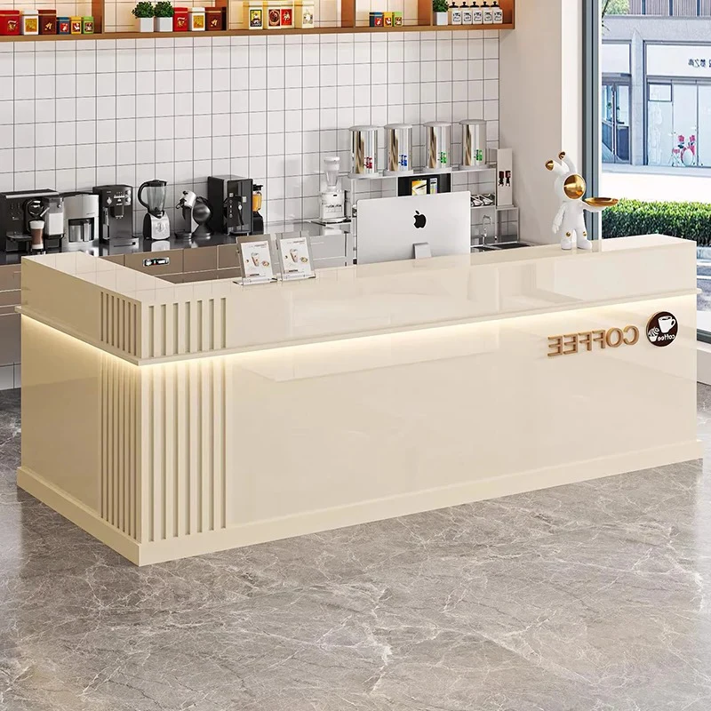 عرض أوروبي مكتب الاستقبال مكافحة فندق الجمال الحديثة فريدة من نوعها مكاتب الاستقبال واضحة صالون Escritorio أثاث موفر للمساحة #6