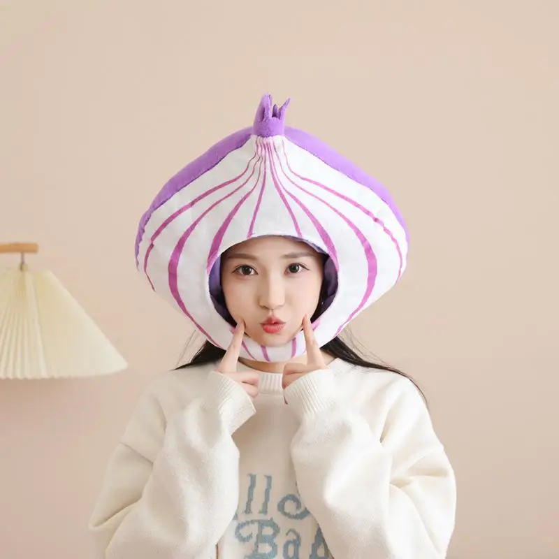 Sombrero vegetal, sombrero de cebolla, accesorios para fotos, tocado de dibujos animados, accesorios de fotografía, accesorios de rendimiento