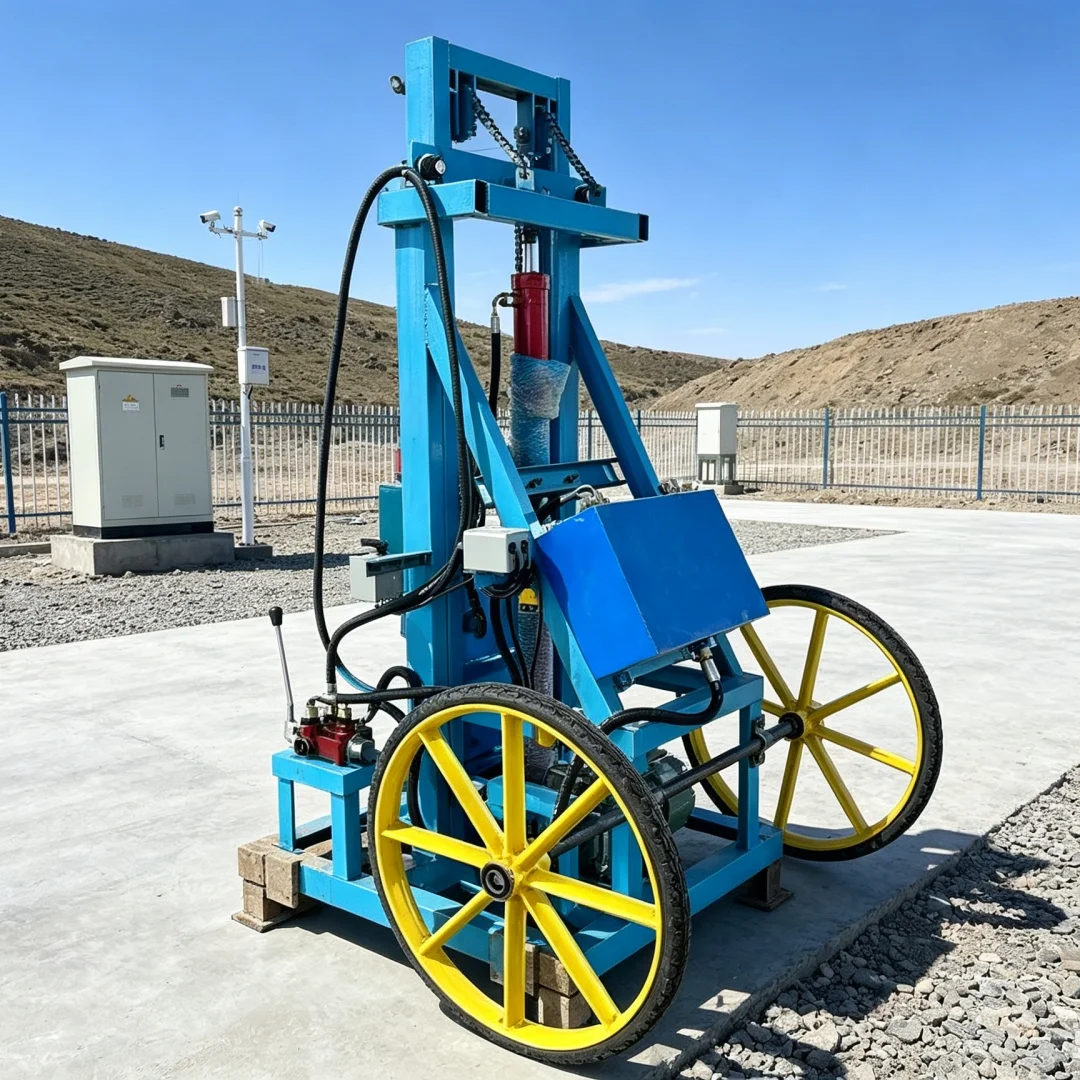 Customized Wheeled Water Well Drilling Rig, Small Well Drilling Machine, Household Drilling Equipment for Borehole Water Intake
