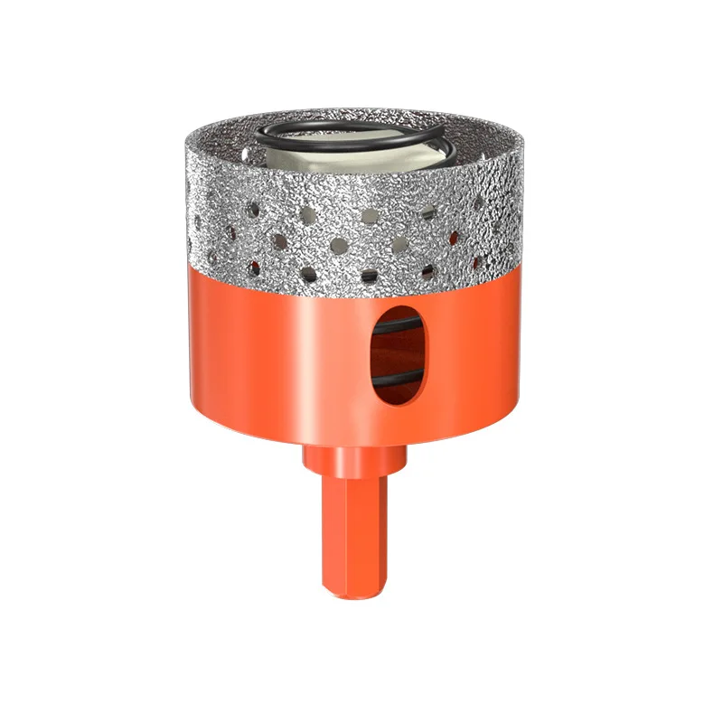 BAOLIAN Automatic Discharge of Waste Material Hole Saw Hexagonal Shank Brazed Dry Ceramic Tile Diamond Drill Bit