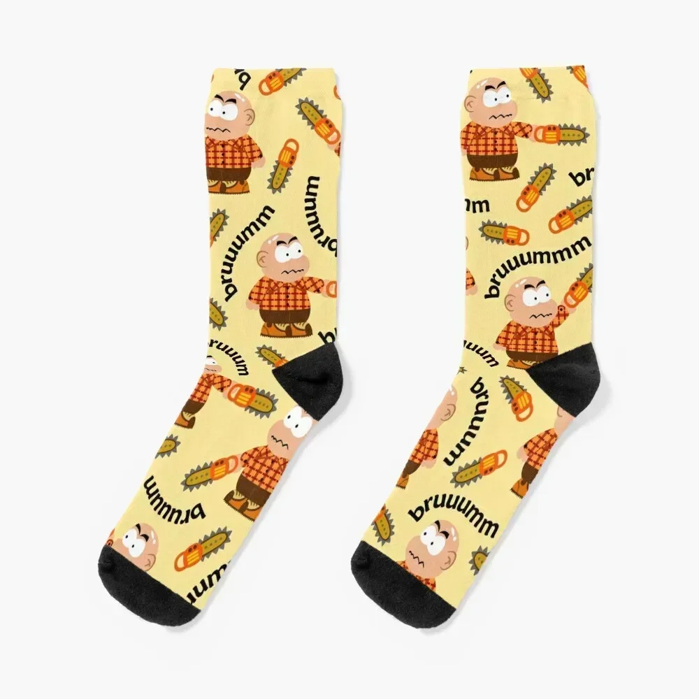 

Chainsaw Socks crazy sports and leisure anti slip football Rugby Men's Socks Women's