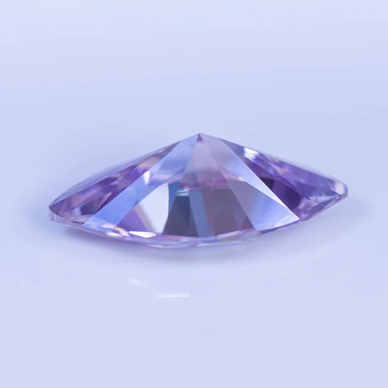 Moissanite Stone Gemstone Marquise Cut Light Purple Color Lab Grown Diamond Charms Woman Jewelry Making with GRA Certificate